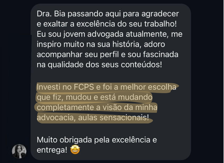 Depoimento de aluna da Formação